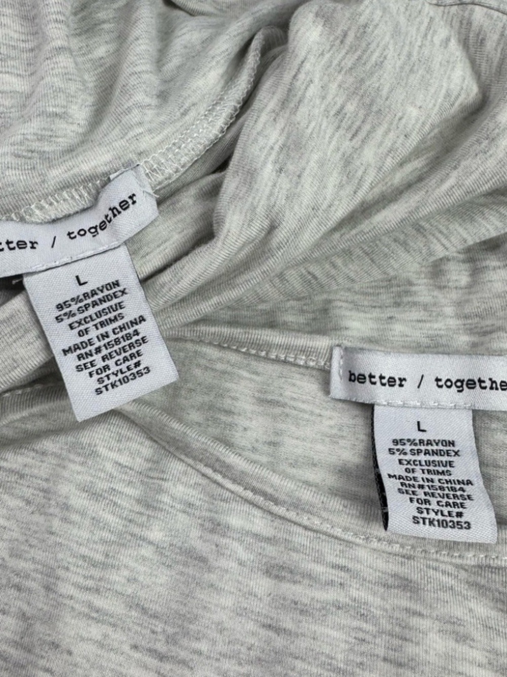 NWOT Better Together Lounge Set Heather Marled Light Grey Set